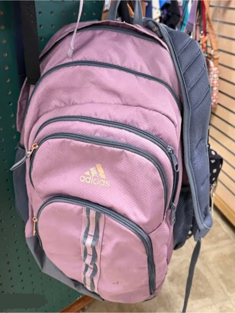 Adidas Prime VI Backpack in Wonder Orchid Purple w/Rose Gold Accents, GUC - Picture 1 of 12